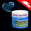 Glominex Glitter Glow Paint 8 Oz. Blue Jars